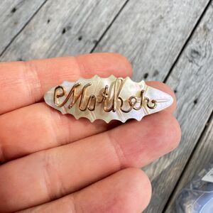VintageMother of Pearl Brooch Mother Brooch Mom Jewelry Mothers Day Gift Mom Pin